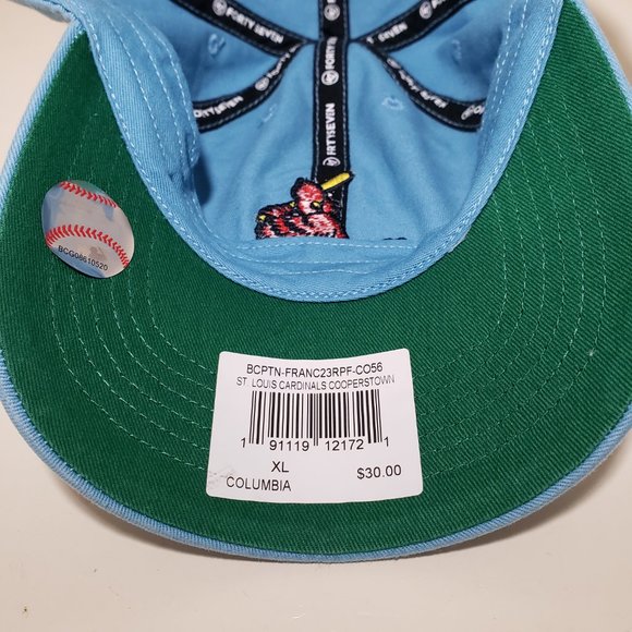 St Louis Cardinals Hat Cap Fitted XL Blue 47 Franchise Cooperstown MLB Mens - Picture 6 of 7